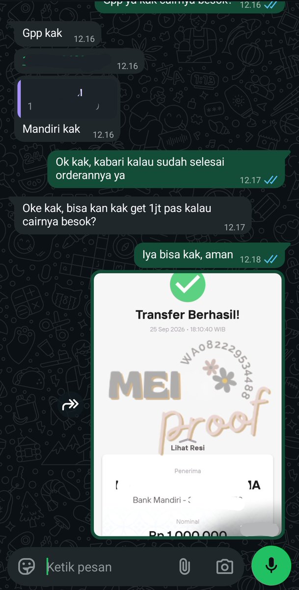 slrdyan's tweet photo. ▪️Cairin tiktokpaylater 1.100.000 to mandiri https://t.co/DHyXwiRVp7