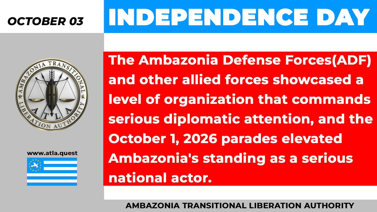 acntelnet's tweet photo. The October 1st parades from our liberation forces projected Ambazonia as an emerging state with credible institutional resolve. #Ambazonia, #AGovC, #ADF, #ATLA, #ACNTV https://t.co/c6lDAh30P1
