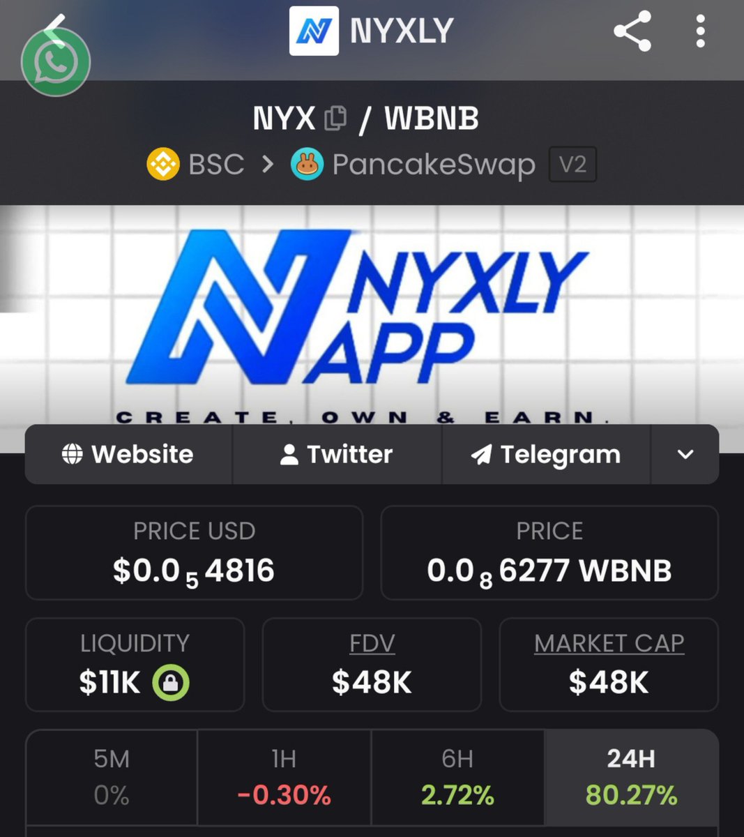 NYXLYTOKEN tweet picture
