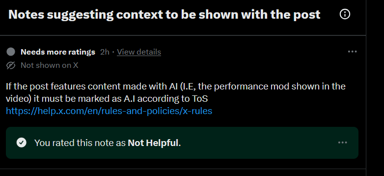 DopeScope__'s tweet photo. @itsnoahd There is no rule that says you must disclose AI. https://t.co/itArw3wzBm