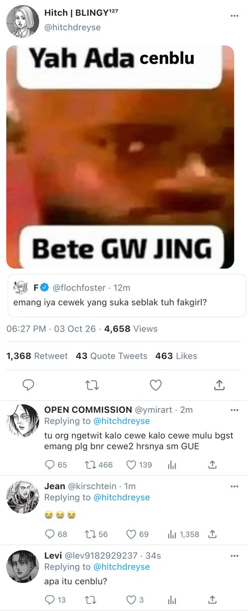 ohayoupokko's tweet photo. aot netizen au

kali ini floch ip udah jadi user cenblu https://t.co/wjoPVeo4hq
