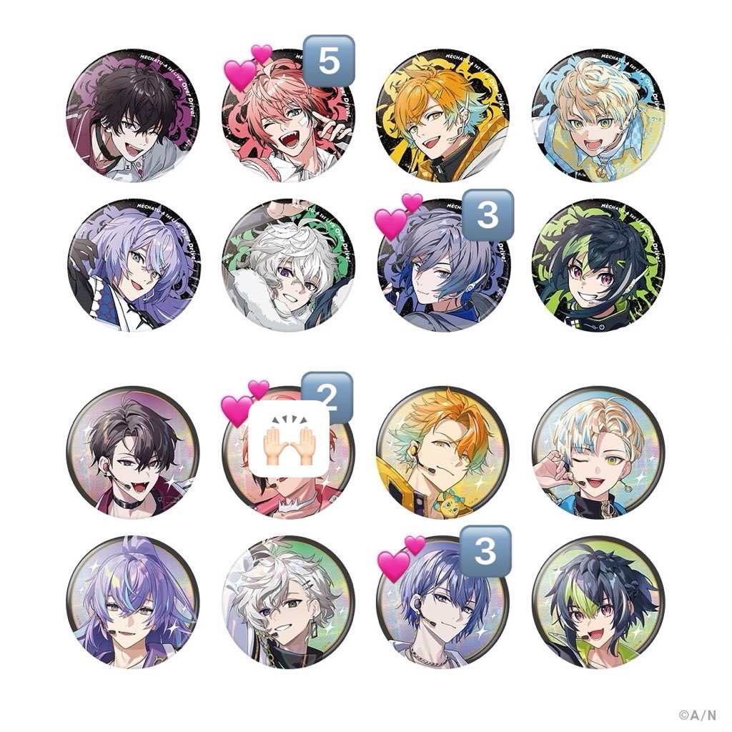 lua_v1221's tweet photo. 【交換】にじさんじ MECHATU-A めちゃつえー ライブ グッズ Over Drive! 1st LIVE  缶バッジ チェキ カード

求)画像💕
→紙類のみコンプ目的含む・💕各1求め

譲)画像

郵送or池袋手渡し(直近10/5.10/7.10/9)

条件の良い方・LIVEチェキ含む方優先
最短発送日10/5(月)

お気軽にお声掛けください🌷 https://t.co/McaIbpFHmX
