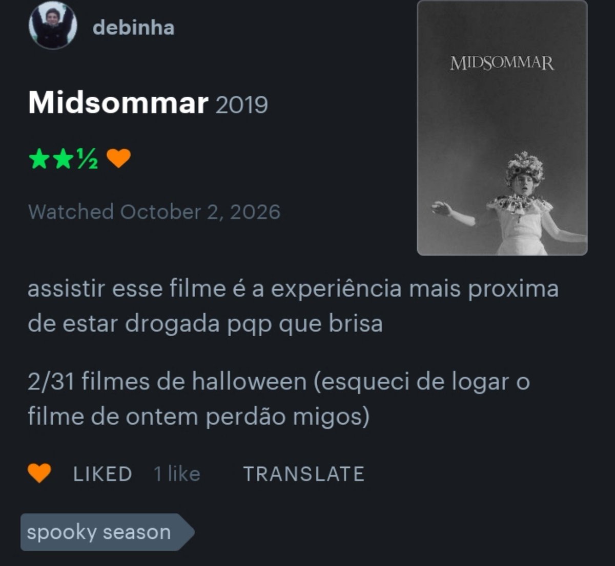 obsesswish's tweet photo. @debspanchiko COPIOU MINHA REVIEW E NÃO ASSISTIU O FILME DE ONTEM Q MENTIRA @debspanchiko VOU TE EXPOR NO TWITTER GRR https://t.co/AeHaNQ8bpK
