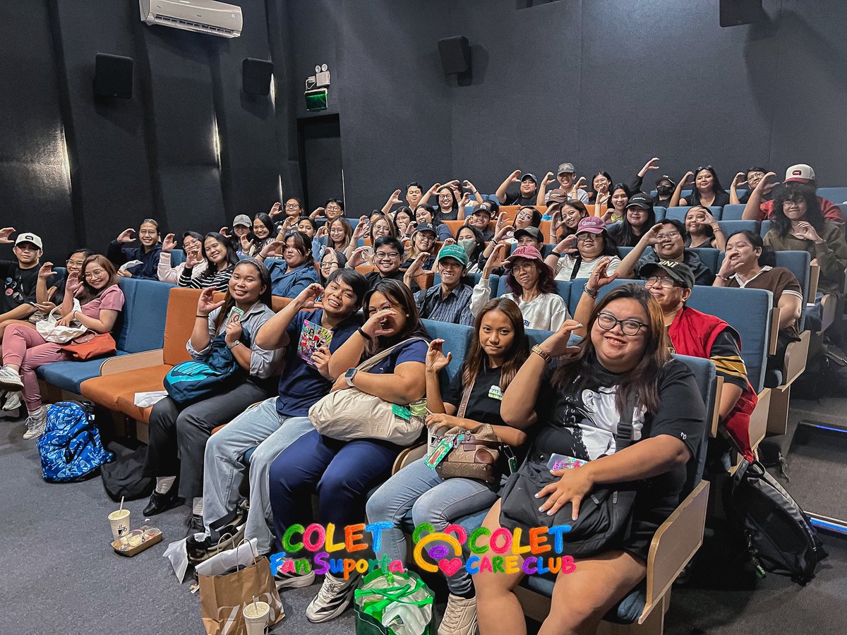coletfansuporta's tweet photo. Forgotten Island Blockscreening with CCCs 💚

Maraming salamat po mga Palangga sa pagsama sa amin na suportahan at panoorin ang Forgotten Island! 🏝️ 🎬🌻

From one wild pack to another, let's continue advocating for inclusivity, love, and kindness! 

#BINIxForgottenIsland
#ForgottenIslandBlockScreening
#BINI_AParallelWorld
#ColetFanSuporta