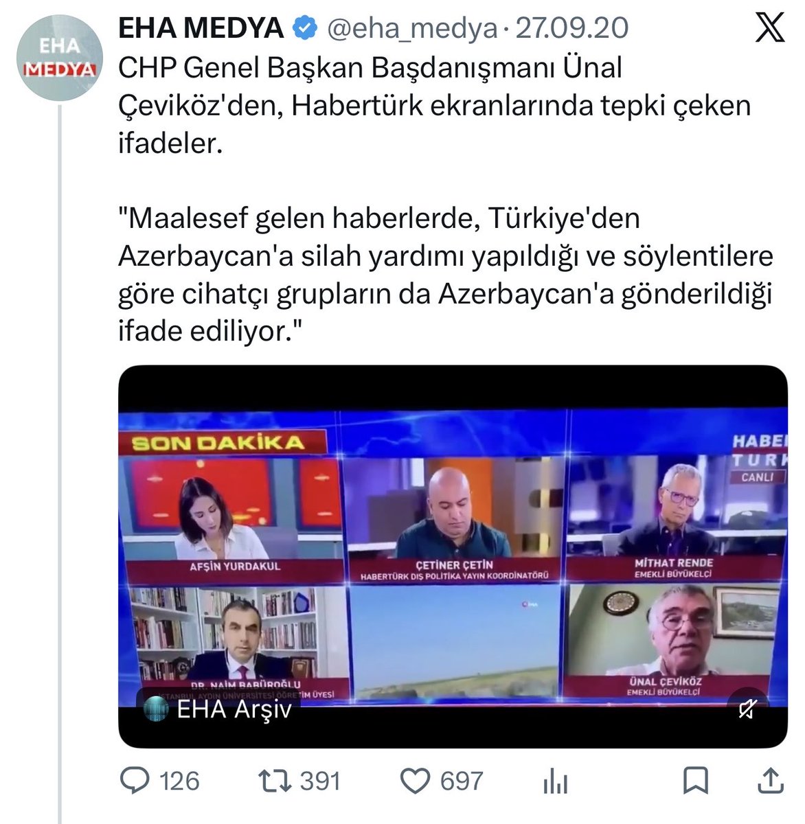 Bephilim's tweet photo. @oguzzatsiz “Siyasal İslamcılar”, Batı ile karşı karşıya gelme pahasına Azerbaycan’ı her türlü desteklerken, sekülerlerin tavrı gayet netti. https://t.co/aDrfFn9wjX