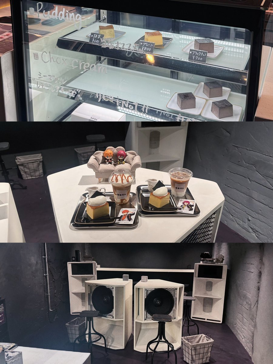 subasubakira's tweet photo. CUBE （岐阜）
岐阜の柳ヶ瀬にあるプリンが有名なモノトーンカフェ🍮⭐️
店主の方が良かったら小物系使ってください🎶と言ってくださってぬいにピッタリなソファー貸していただけた🥹💖
プリンのべースとソースがそれぞれ選べるので今まで味わったことない組み合わせができるのがいい😻 味も最高🤝🏻✨ https://t.co/7nbE76PAUr