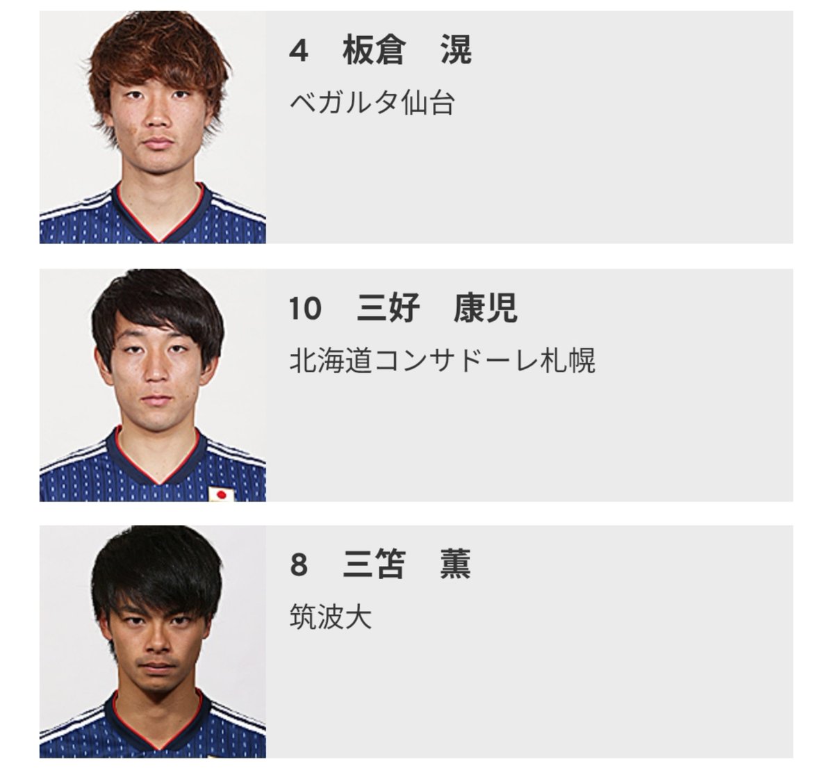 bb2Q4BGF5i6656's tweet photo. アジア大会の男子サッカー、史上最強ニッポンとのこと。
2018年のこれより上ってことか。
将来楽しみすぎるな。
それにしてもこの大学生3人ヤバすぎる。 https://t.co/I36u7PU2zY