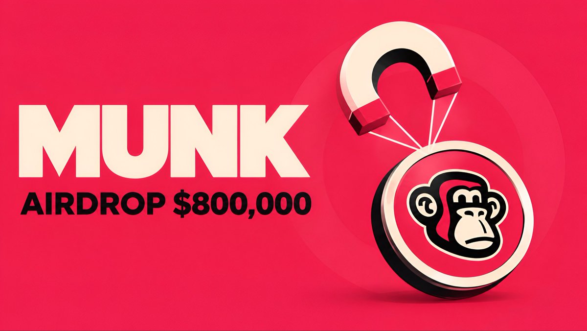 winmunk's tweet photo. Claim $800,000 - $MUNK airdrop for first 5000 🔥

$MUNK will list October 6th on #Binance      #Bybit #OKX #Bitget #Mexc     #Upbit #Kucoin

✅Follow @winmunk 
✅RT + Like
✅Comments $SOL address

Distribution airdrop october 5th ⏳ https://t.co/paVYjvYE8U