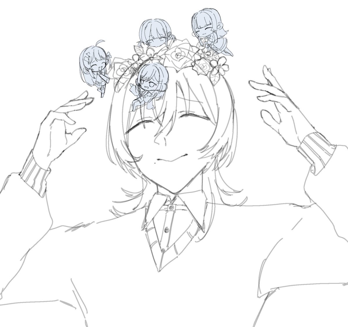 motsu_0281's tweet photo. 筆の乗りがだいぶ悪い！
けどかわいいでしょ😆 https://t.co/NEPE5W7q4M