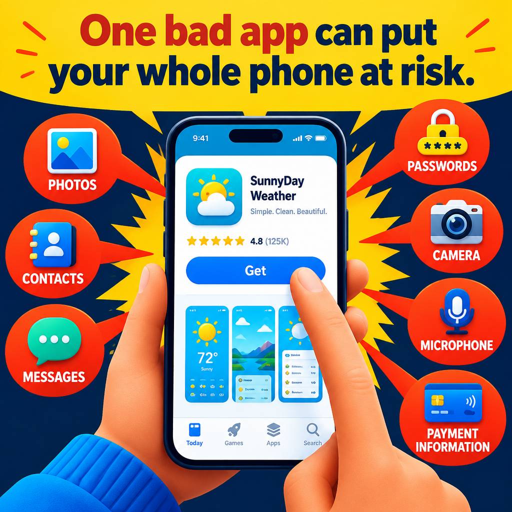 RedFox_App's tweet photo. Beware of "bad" apps. They could steal your entire LIFE⚠️😲
Want to Stay Safe?🛡️ Read this now: https://t.co/3YFvOr5gv6
.
#cyber #security #indiedev #privacy #itfc #iOS26 #Web3 #MuFC #AI #androidOS #IranWar #Python #fintech #Crime #malware #crypto #zoom #phishing https://t.co/hCOGE8tuzJ