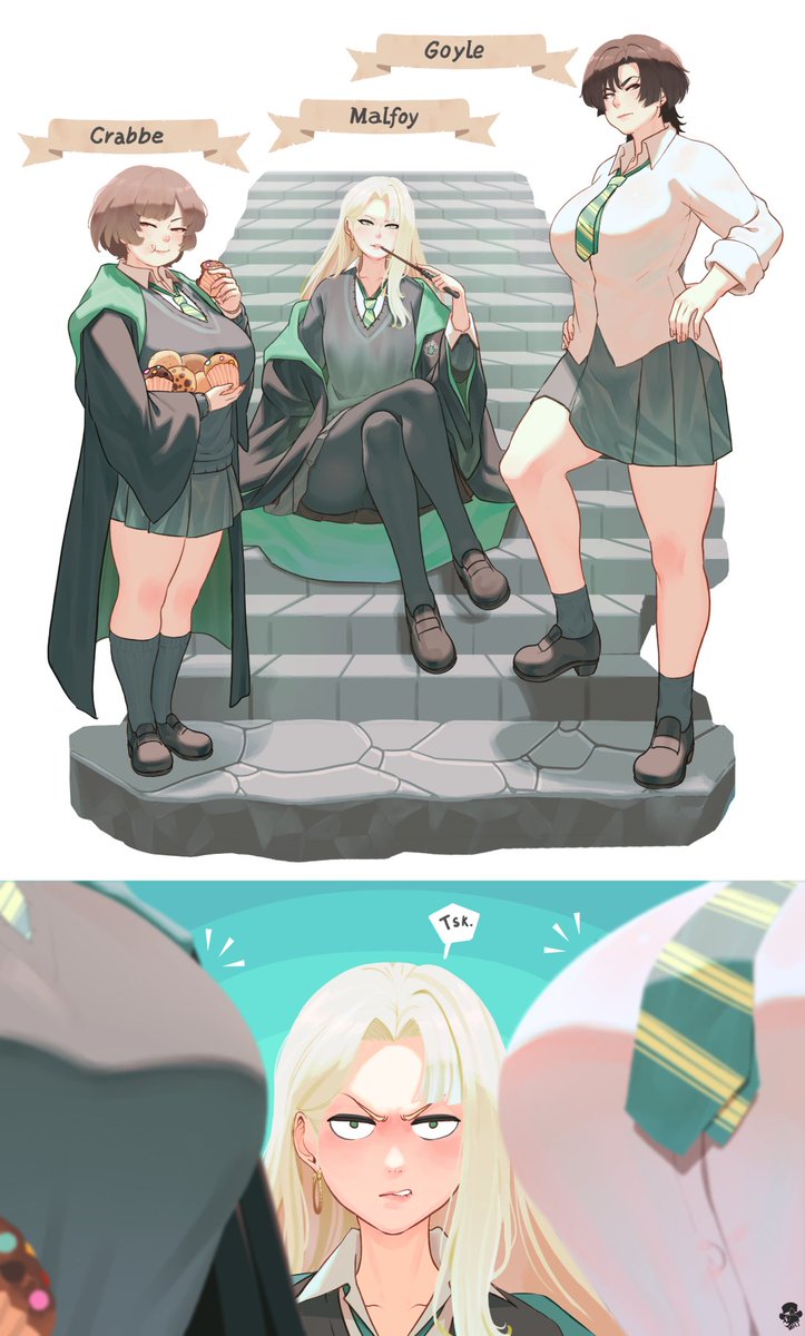 MMrT2025's tweet photo. 말포이,크래브,고일 マルフォ,クラッブ, ゴイル | Mr. T #pixiv https://t.co/TQVx3FjjLd 
#ハリポタ #해리포터 #HarryPotter #Malfoy #マルフォ
친구라면 언제나 함께. https://t.co/0ELmVqKmdp