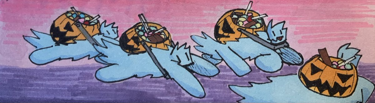 Lambdafallout12's tweet photo. [Space ferret Doodle 03/10/26]
Some lil space ferrets running along on their way to get some more candies! https://t.co/y7HzNyRa8l
