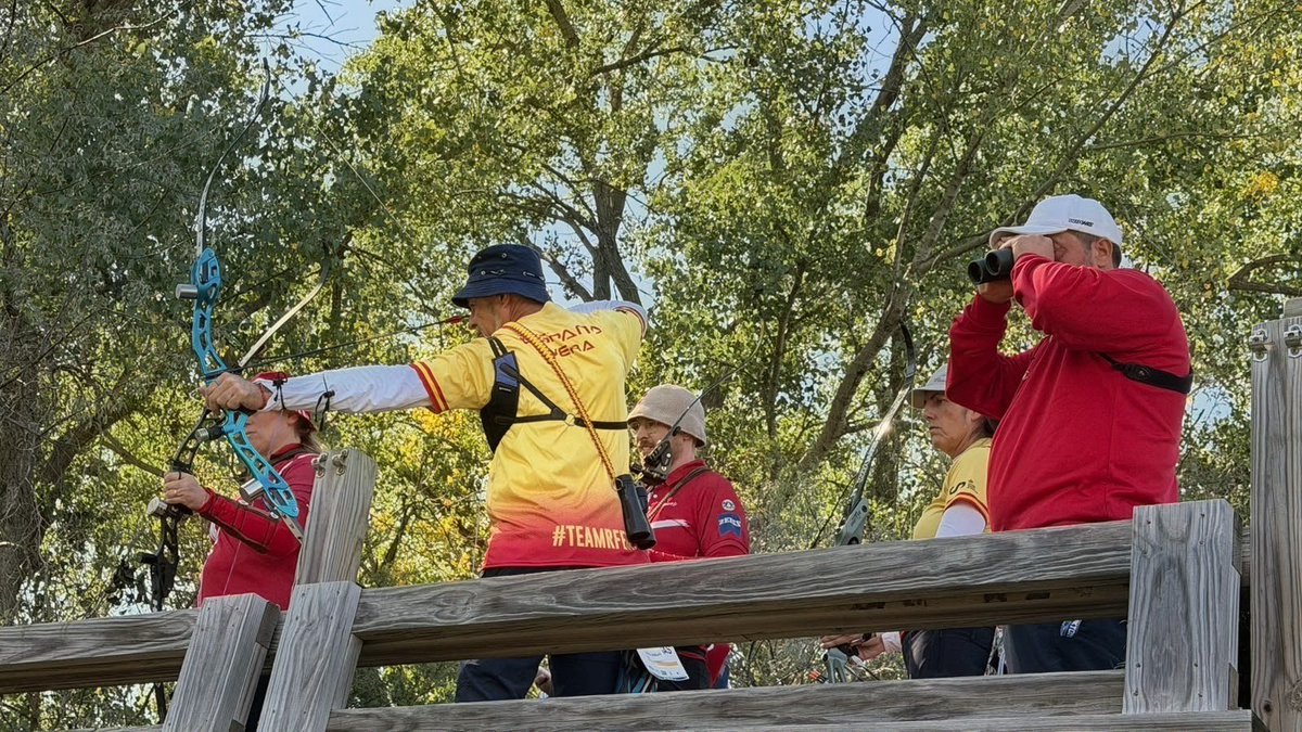 RFETA's tweet photo. #WA3DCYankton26

Ana Cano y César Vera se quedaron anoche a las puertas de las medallas del Campeonato del Mundo de 3D en arco desnudo mixto.

Final🥉🇪🇸 121:130 🇩🇰

Lástima, porque los nuestros llegaron a adelantarse, pero la "grúa" dictó sentencia.

Bien luchado #TeamRFETA https://t.co/q6peBMqlaN