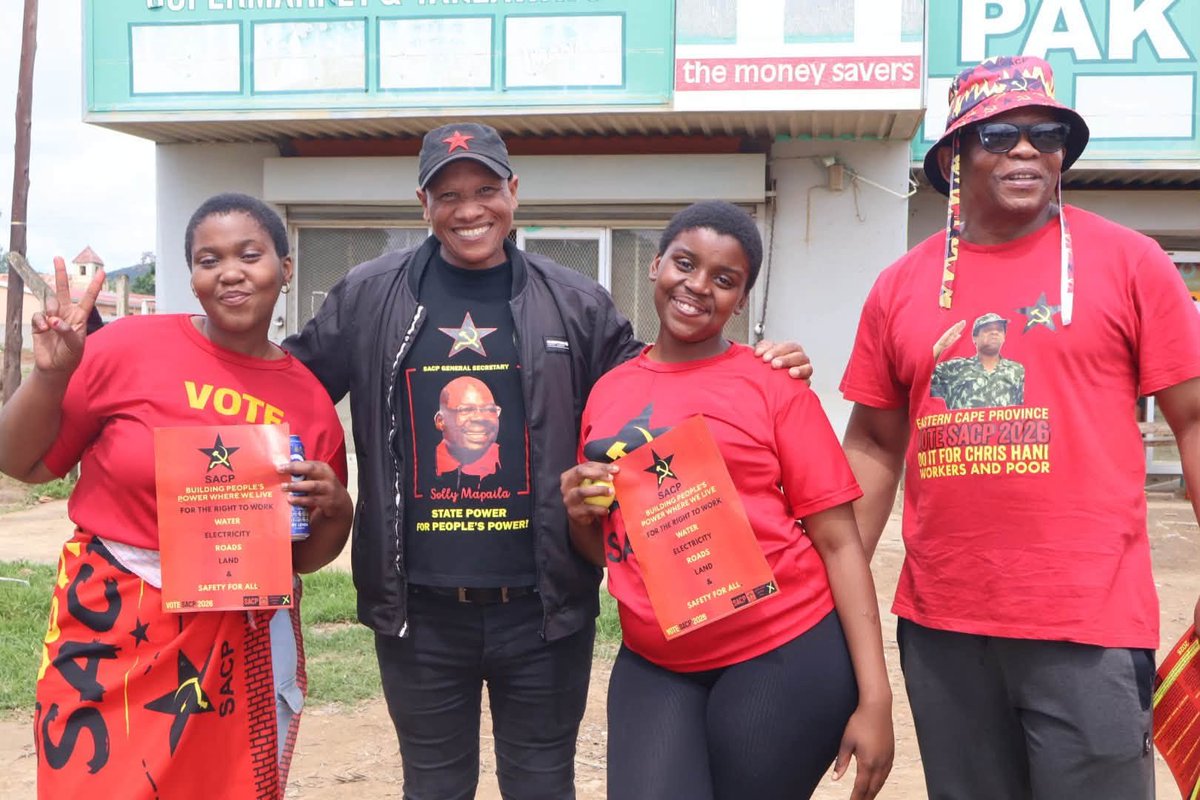 SACP1921's tweet photo. The SACP is engaging with community members in Qoboqobo, in Amahlathi Local Municipality under Amatthole District Municipality, Eastern Cape, ahead of the SACP Red October 2026-26 Campaign Launch to be held Sunday, 4 October, in Komga, Ncumisa Kondlo District, Eastern Cape. https://t.co/KwhrhNkIup