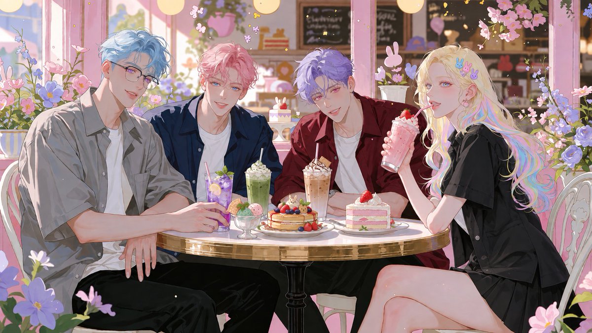 verinzane's tweet photo. 。⋆ ˚。⋆୨୧˚ CYUN CYUN CAFE ˚୨୧⋆。˚ ⋆
---✧ 🐰 💜 🩵 🩷 🌈 🎀 ✧---
"พวกเรามารอที่ร้านแล้วนะ...เมื่อไหร่คุณจะมาล่ะครับ?"
#PastelEngineering #เกียร์นี้สีพาสเทล
📍 https://t.co/h3IlECFYxq https://t.co/iiEO53GVTw