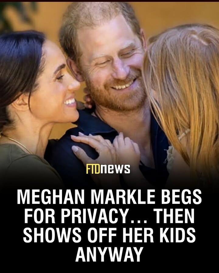 ftdonline's tweet photo. So Meghan Markle wants us to believe she’s Fort Knox-level protective over Archie and Lilibet’s privacy… while also handing out photos of them like candy on Halloween. Make it make sense, babe! Critics are now dragging her for the classic “privacy when it’s convenient” routine https://t.co/V8HeIT4tQ3