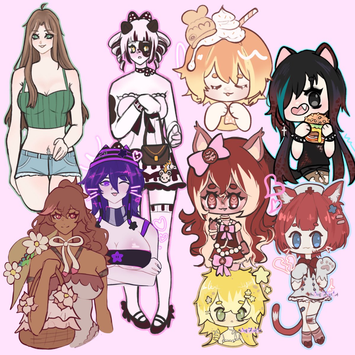 buggieguts's tweet photo. @Vt_Quin Hii here's some of my recent art 🤍 would be happy to be moots!! https://t.co/kzFz8dLQa8