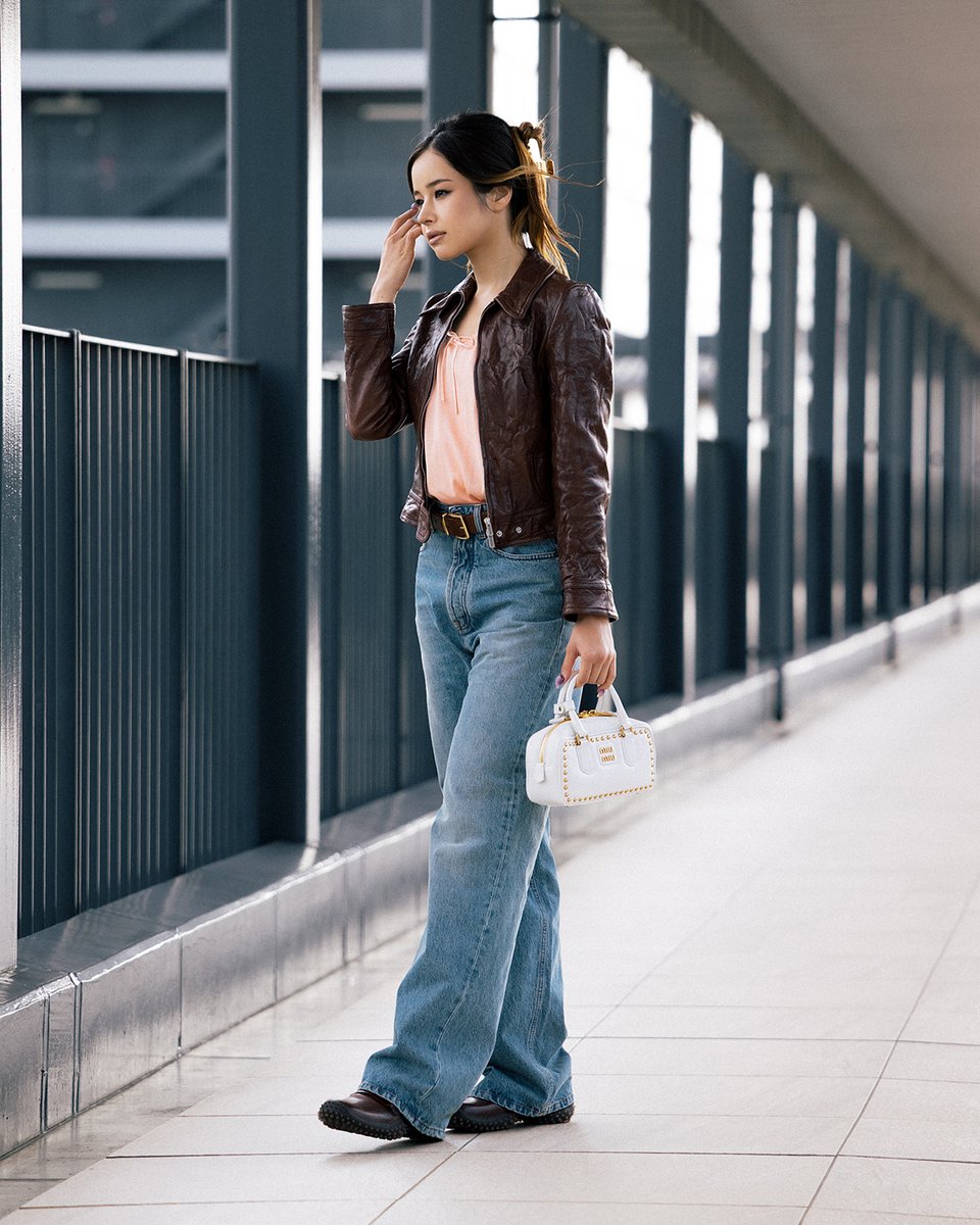 MIUMIUofficial's tweet photo. HARVEY (XG) heads to Paris in a full Miu Miu look to attend Miu Miu Spring/Summer 2027 Fashion Show.

#MiuMiuSS27 #MiucciaPrada #HARVEY https://t.co/eRpEPkAZLi