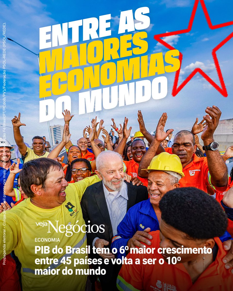 LulaOficial's tweet photo. Muito já foi feito pelo Brasil, mas sei que podemos fazer muito mais. 

Um Brasil com ainda mais emprego, educação, saúde, oportunidades e dignidade. 

Um Brasil forte, soberano e preparado para chegar ainda mais longe.

Neste domingo, vote por um Brasil que está pronto para mais. 

Vote 13. 🇧🇷❤️