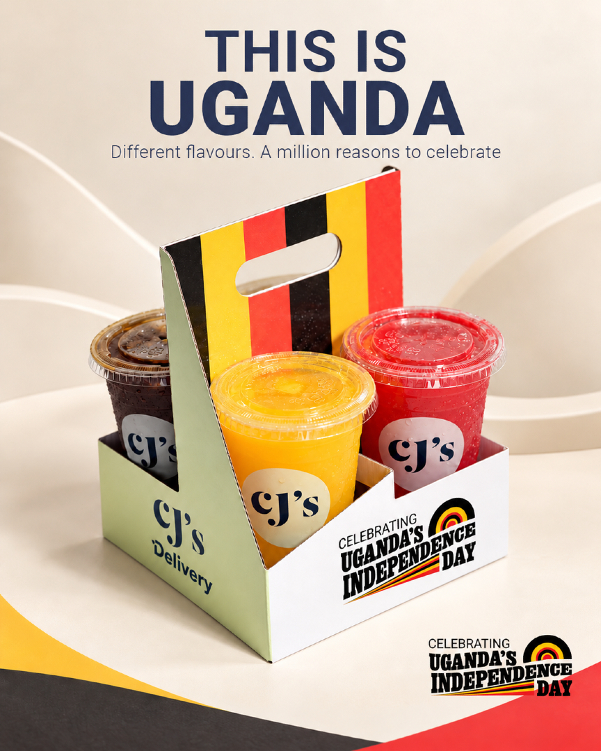 CJs__256's tweet photo. Different favourites. The same joy of coming together. 🇺🇬❤️
This is Uganda, in the everyday moments we share.
This Independence season, your CJ’s favourites are wearing our colours. Gather your people, order something everyone loves, and make another memory together. 🍕🍔🥤

#CJs #ThisIsUganda #CJsUganda #Independence #fyp