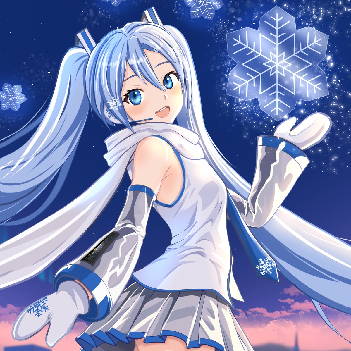 kcborz's tweet photo. 今回は自分でも、ミクをかわいく描けた気がします…！

#初音ミク #雪ミク 
#HatsuneMiku #VOCALOID https://t.co/A6vxpOXz9X