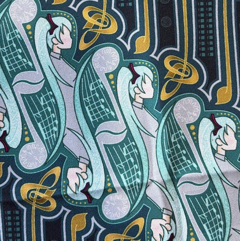 333bonk's tweet photo. my hatsune miku batik just arrived! look at the details! https://t.co/xvPU5mTuZd