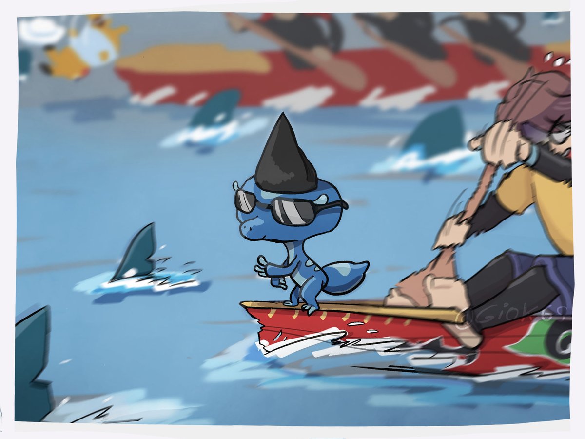 Giok6s's tweet photo. Muh Pokemon Art with South East Asian, Indonesia flavor. Winds and Waves 👀 *wink wink https://t.co/mgwZdJLMQl