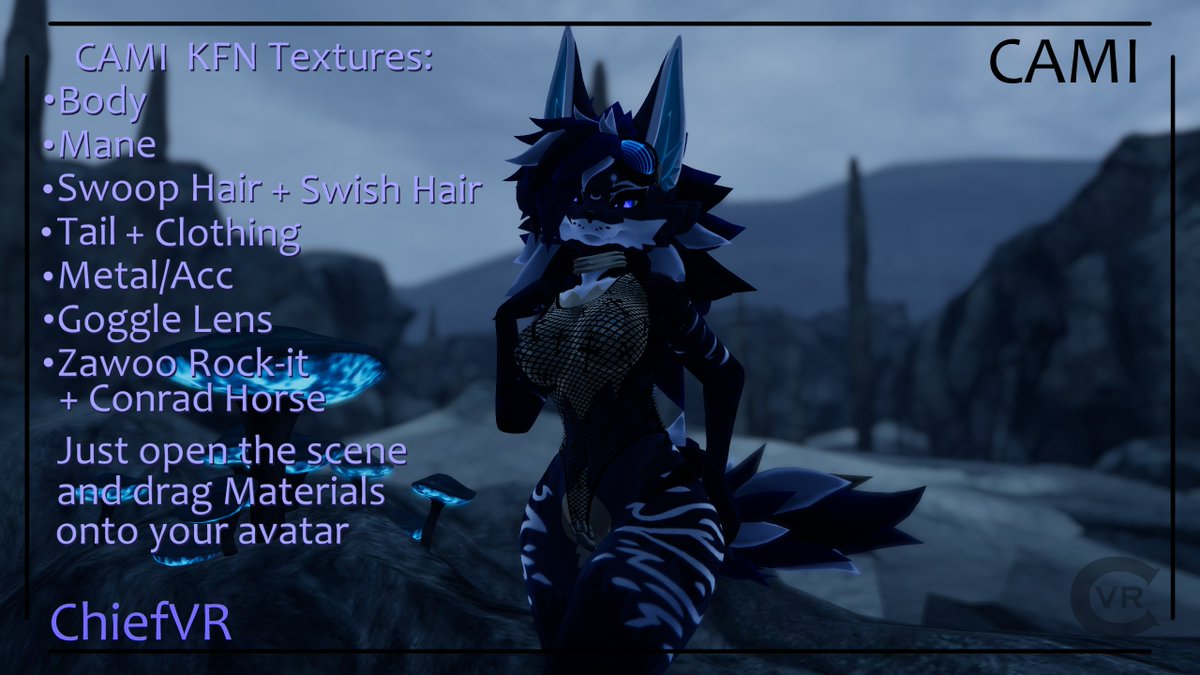 ChiefVR1337's tweet photo. Cami has been launched on Jinxxy!
#VRC #furry #KFN
https://t.co/vuvPXo43fJ https://t.co/DnH17yN6fj