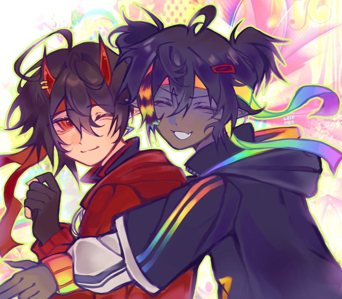 willomilo's tweet photo. #deviousduo (not doomed ver.) https://t.co/Wozldd7YW0