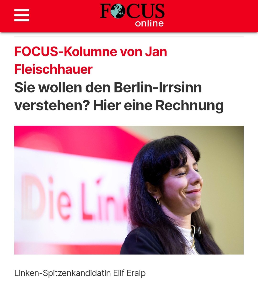 zukunft37's tweet photo. Hier einige Punkte, die Frau Eralp durchsetzen will, wenn sie in Berlin mithilfe der Grünen und der SPD regiert.
Diese unfassbaren Pläne standen auch im Wahlprogramm der Linken. 

● Kein Baurecht mehr für Ein- und Zweifamilienhäuser.

● Bundesinitiative gegen die Neuzulassung von SUV.

● Wer ein Jahr ein Haus besetzt hat, dem gehört es faktisch.

● Polizeiarbeit soll durch Sozialarbeit ersetzt werden.

● Gefängnisaufenthalt wird die absolute Ausnahme, Häftlinge bekommen Mindestlohn.

● Niemand wird abgeschoben. Weil: Jede Abschiebung ist eine Abschiebung zu viel.

● Ausweiskontrollen werden abgeschafft, weil sie Menschen ohne sichere Dokumente ausschließen. Diskriminierungstatbestand Ausweiskontrolle.

● Keine Noten bis einschließlich neunter Klasse. Hausaufgaben werden abgebaut, weil sie Kinder aus ärmeren Verhältnissen benachteiligen.

● Ein Landesaufnahmeprogramm für Menschen aus Syrien, dem Irak, Afghanistan, dem Sudan, Gaza und dem Libanon. Betroffene sollen die Möglichkeit erhalten, über einen sicheren Fluchtweg nach Berlin einzureisen.

Einfach unglaublich, dass rund ein Viertel der Berliner diese Partei gewählt hat!
Berlin geht sehenden Auges in den Untergang!