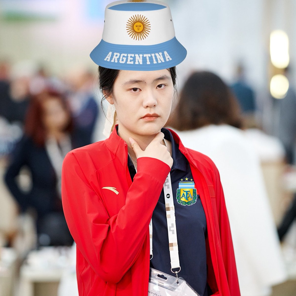 OnTheQueenside's tweet photo. Fun fact: If Zhu Jiner were Argentinian, she would be No. 2 in the whole country (among men and women)! 🇨🇳🇦🇷🤔 https://t.co/Y0rKsPK50P