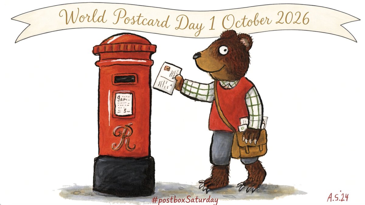 CAPTCorrespond1's tweet photo. #postboxSaturday and #WorldPostcardDay
#axelscheffler refreshed for 2026 https://t.co/e6Huv62zWF