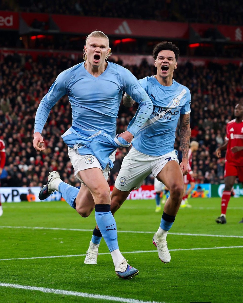 Priceless_MCI's tweet photo. Last time out at Anfield, they think we are scared. https://t.co/ryNwIAJ3Ls