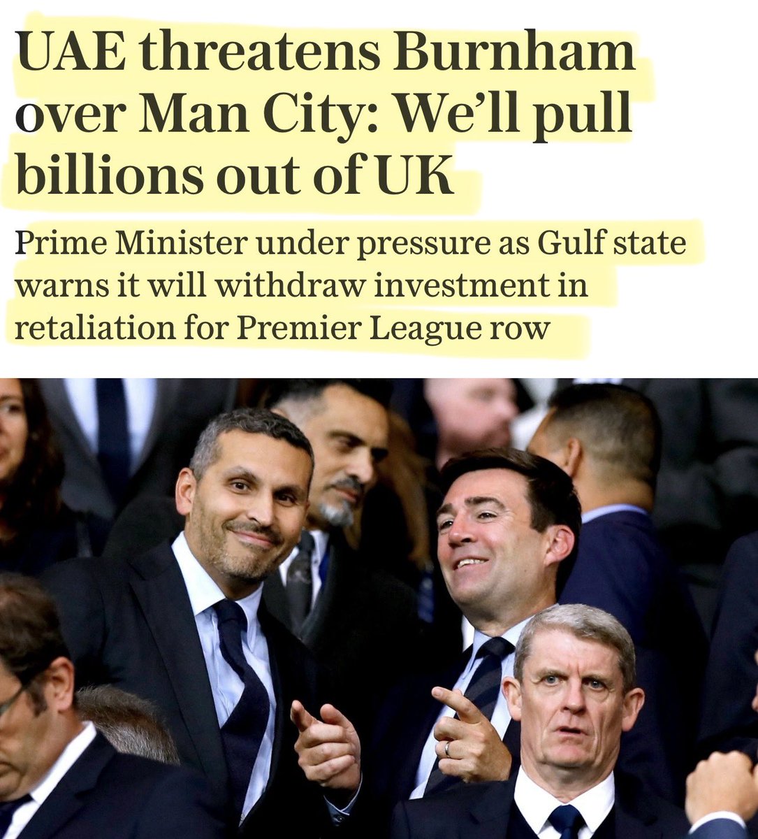 Artemisfornow's tweet photo. 💣Ah a perfect example of control and who has it. if we don’t do as we’re told, £30 BILLION of UAE investment could be pulled. 

Now let’s look at Net Zero… If ANY party seriously weakens or reverses  Net Zero legislation, including energy policy, then approx £463 BILLION of private capital, including foreign investment could be used to erm …. Force that party to “stay with the agenda”

We are not in control anymore. You didn’t really think it was about saving the planet did you? 💣