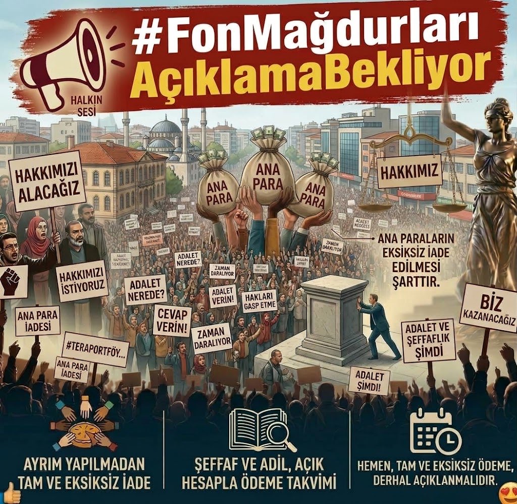 tersgrafik's tweet photo. Bizim için mesele kazanç elde etmek değil, yılların birikimini geri alabilmek. Kârların tamamından vazgeçiyoruz. Ana para iadesinde tavan sınırı olmadan çözüm bekliyoruz.

#HerFonaAnaPara #AnaParaTakvimi #AnaParaÖdemeTarihi
@iletisim @atikfatih1 @dilekgungor_ https://t.co/hoG1wZxgNu