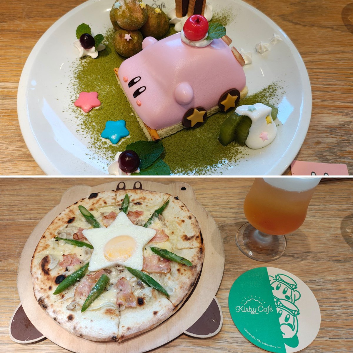 tetra650's tweet photo. ずっと気になってたカービィカフェ、やっと行けた🍽️

メニューがどれも可愛くて美味しかったし、雰囲気も良くて最高の空間だった☺️

カフェで流れてたBGMが良すぎて、、、特にコルダのアレンジが神でサントラ買う決め手になった❄💿️ https://t.co/riFTd3hM1n