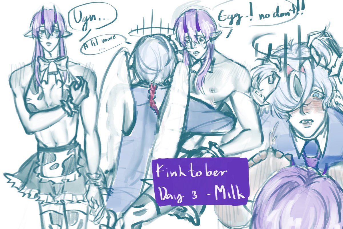 Hmmm_okay1's tweet photo. 🥚😈again 🥚lowk kinda like gojo
I really not good at drawing milk damn
Yk in my imagination 🥚gonna be a nerdy white virgin never do smt dirty till😈 open his world 
#bbtwt #taxduo #kinktober https://t.co/vrZGXjbWTi