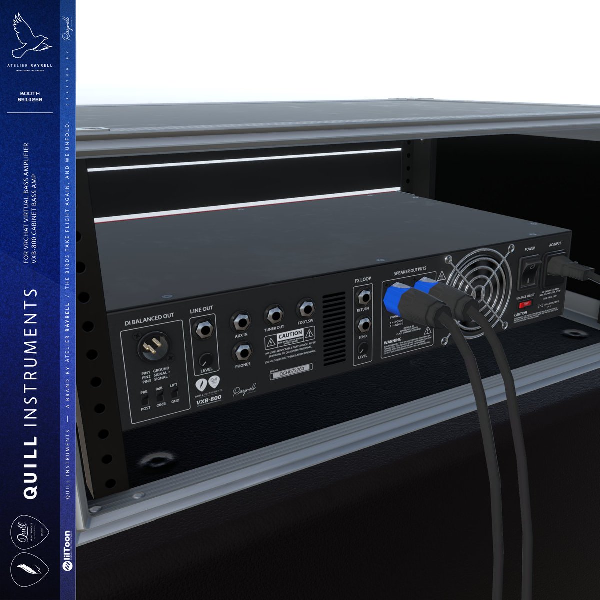 Rayrell_me's tweet photo. 【お知らせ】
Atelier Rayrell  新作
Bass Amp VXB-800 【VRChat想定】

発売開始しました🎸
BOOTH：https://t.co/rdyd7JLjGv

いつもながらのこだわりと、
いろんな新しいこと詰め込みました！

どうぞよろしくお願いします✨

#Atelier_Rayrell
#VRChat
#booth_pm https://t.co/yvfVS5ZdlM