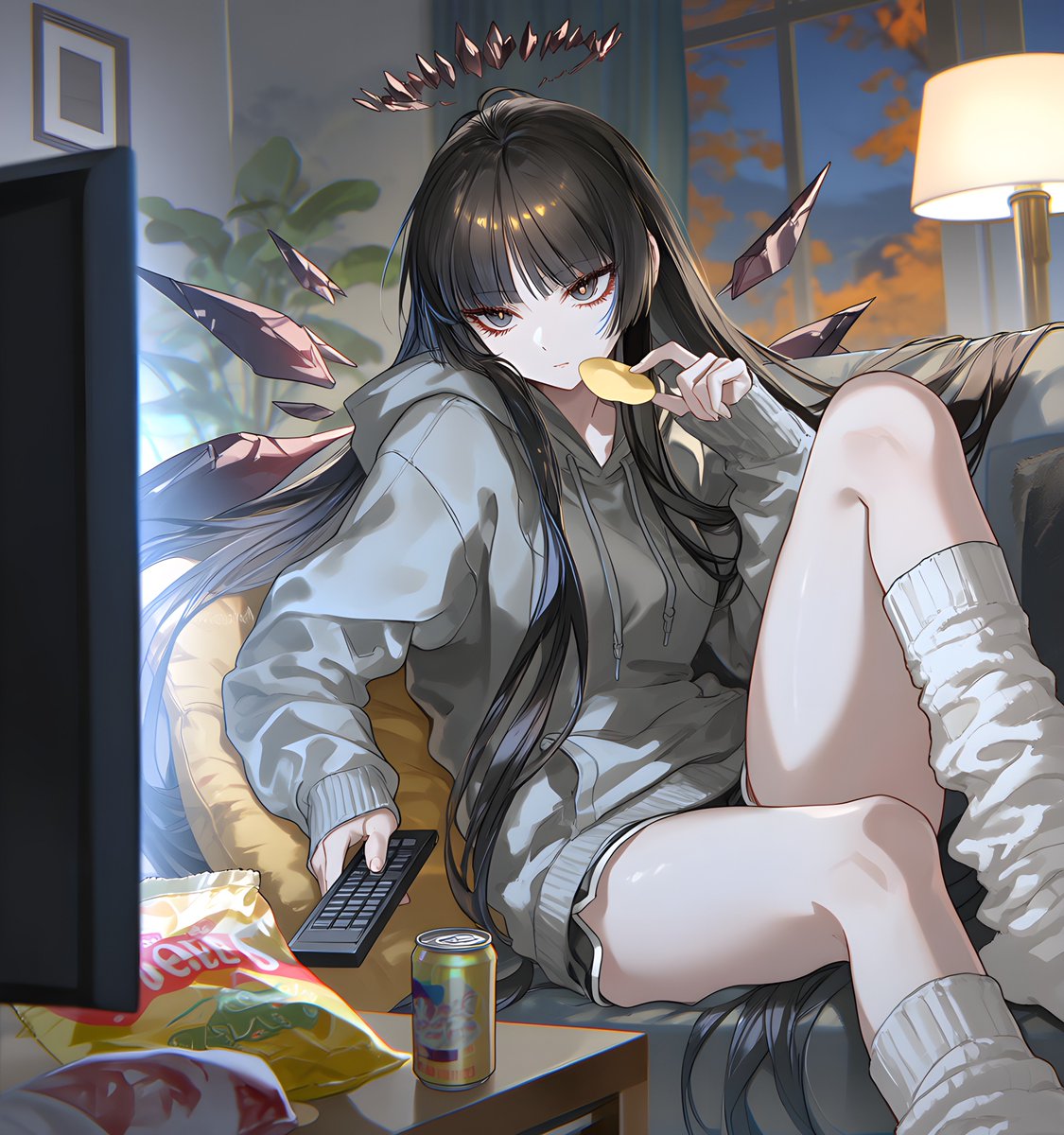SLOTH303's tweet photo. 日曜の夜って、こうやって好きなお菓子をつまみながら、テレビをぼーっと眺めてる時間がいちばん幸せかも🍿📺

明日のことは一旦忘れて、もう少しだけこのままゆっくりしよう( ˘ω˘ )✨

#Virtuosa #バーチュオーサ #Arknights #アークナイツ https://t.co/YPk8xMNksh