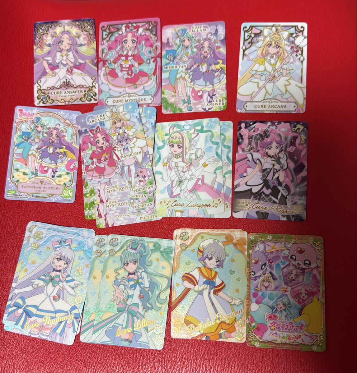 rrppppyy's tweet photo. 名探偵プリキュア　キラキラカードグミ
4.10.14.19が欲しいです。
こちらのものと交換できる方いないでしょうか？ https://t.co/0rqhLjSqwh