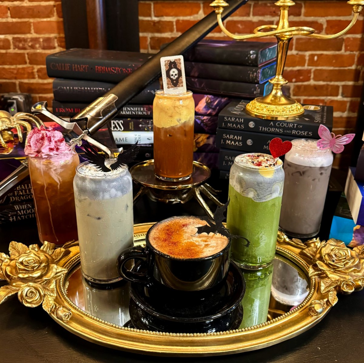TCPaper's tweet photo. We found the spookiest late-night coffee shop near Toledo 🖤☕️

Located in a historic building in Monroe, MI, Nocturnal serves up mystical concoctions like Sleepy Hollow Moon Milk. Co-owners Hannah and Zach Holdwick spent 2 years bringing Nocturnal to life.

Read more on our site https://t.co/RuEbFEJOS4