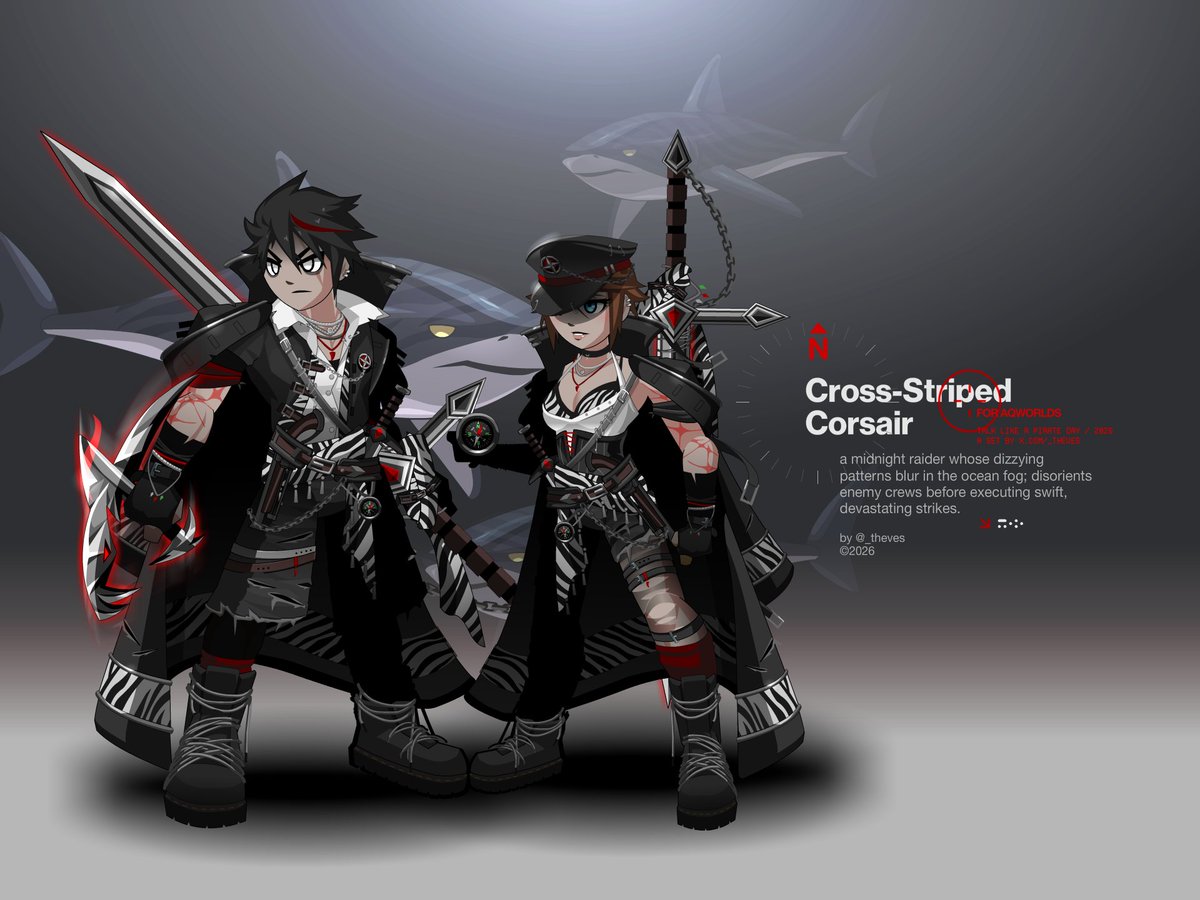 _theves's tweet photo. CROSS-STRIPED CORSAIR #AQW https://t.co/IOJ5hg9te4