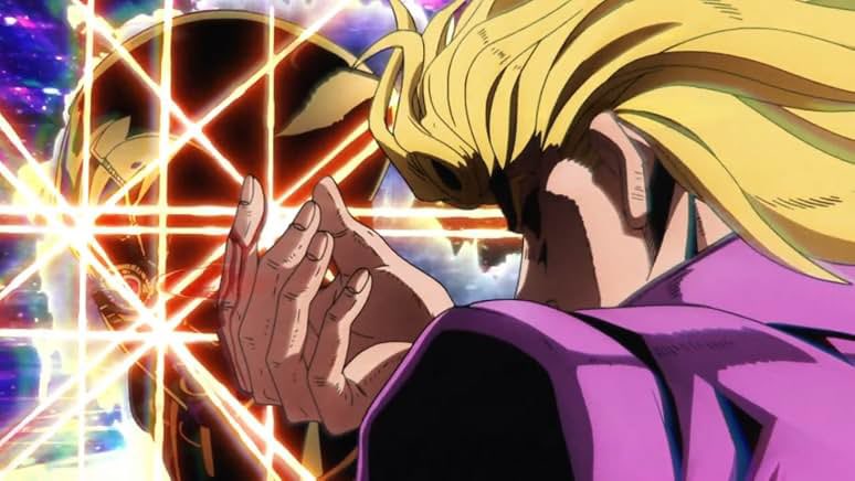 RafaelDarte36's tweet photo. O que Jojo não compensa na animação ele compensa na direção 

O anime é lindo do seu jeito sem precisar de episódios inteiros com animação super fluida https://t.co/HpVfWrAR3w