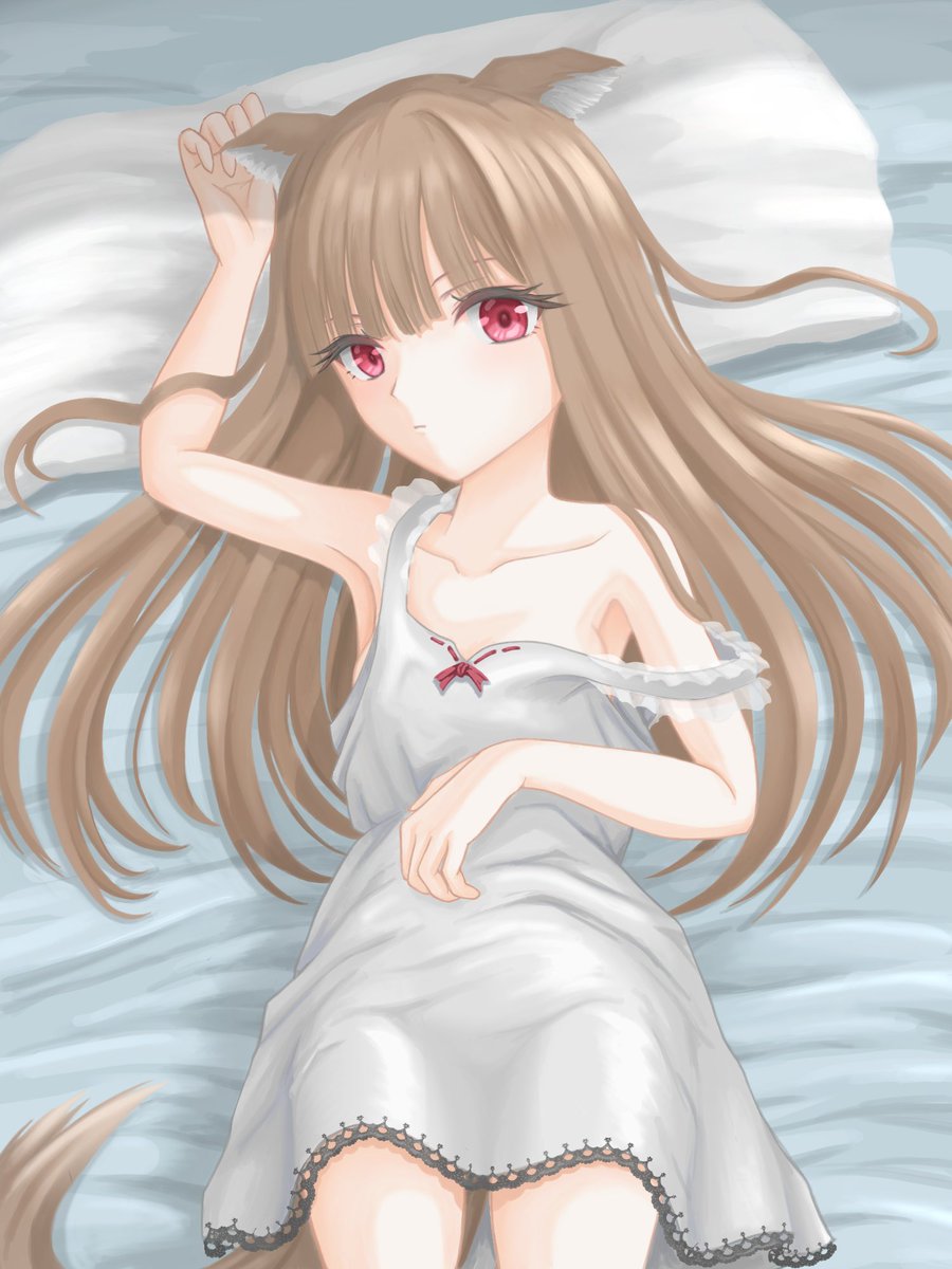 mapiomapim70832's tweet photo. 寝起きのホロ様
#狼と香辛料
#賢狼ホロ https://t.co/7M9BIyxMj5