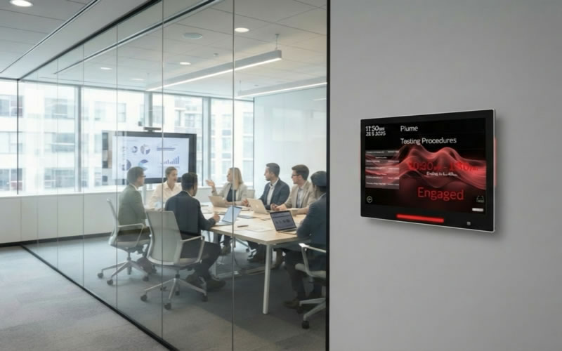 kiraninfosys's tweet photo. Make Every Meeting Room Smarter, Simpler & More Efficient with Door Tablet
https://t.co/vwFSLHcjhT
#MeetingRoomScheduler #CostEffective #DoorTablet #SmartOffice #RoomBooking #MeetingRoomManagement #OfficeAutomation #SmartWorkspace #DigitalWorkplace #SpaceManagement #HybridWork https://t.co/tuWNxJFQfi