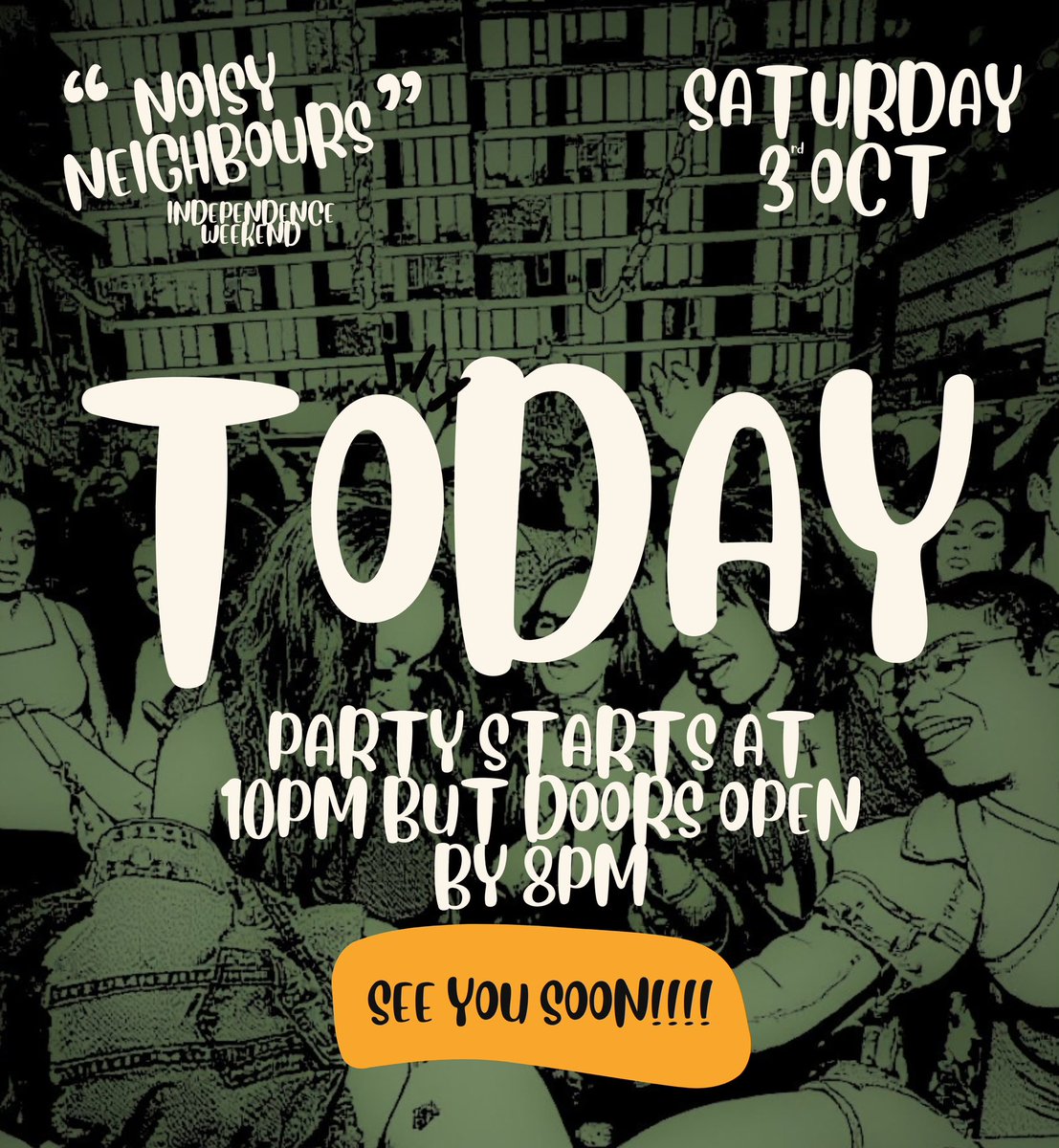 noisynbsss's tweet photo. IT’S SHOWTIME!

The loudest are partying at Noisy Neighbours tonight. 

Doors open by 8pm
Chaos ensues by 10pm

Can’t wait to see you there.

LETS SEE JUST HOW LOUD YOU CAN GET!

https://t.co/4uJeNPZJrP https://t.co/vTMsKTJyDr