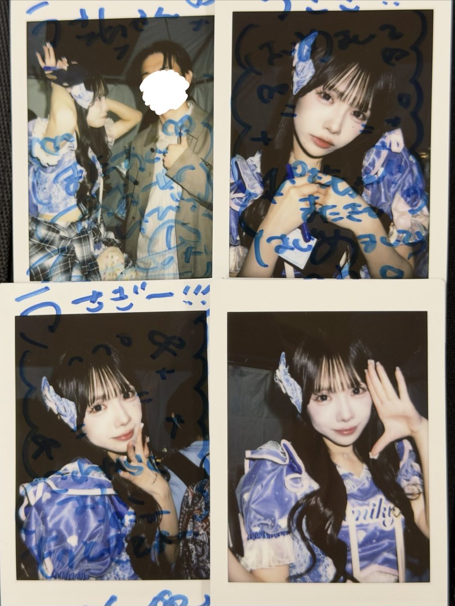 ukiusagi_ccc's tweet photo. しぬほど対バンで見てるくせに、なぜかチェキだけ機会がなかった大御所グループにやっといけた〜

これで岐阜に帰ったときも現場詰め込めるね！！？！
#君キュン https://t.co/nyjlBfZoow
