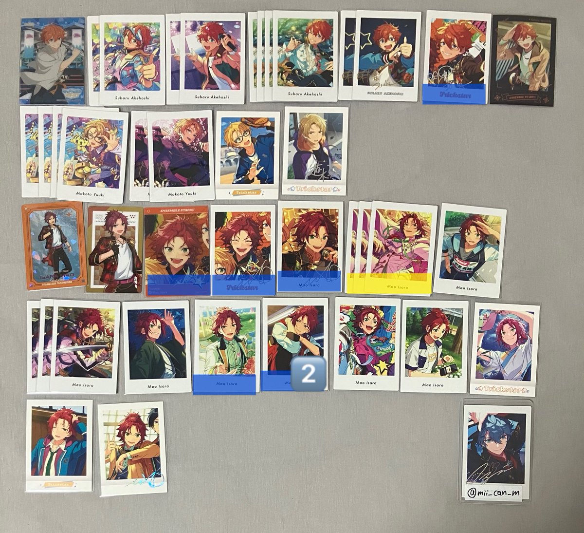 mii_can_m's tweet photo. [譲渡/交換]
あんスタ ぱしゃっつ ぱしゃこれ

譲) 英智 渉 桃李 弓弦 スバル 真 真緒 鉄虎 翠 忍 千秋 奏汰 一彩 藍良 巽 マヨイ

求) 記載額+送料　北斗,泉,レオ

📮郵送のみ
＊プロカ必読
＊最下部に条件等あり

検索からもお気軽にお声がけください🙇‍♀️
⬇️ https://t.co/O8pDPFf7at