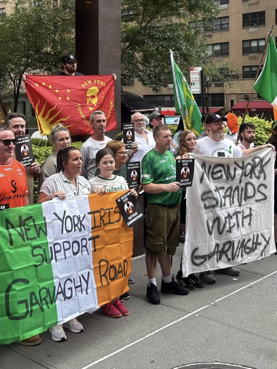 IrishUnity's tweet photo. New York stands with Garvaghy Rd 👏

“..and supported by her exiled children in America..” https://t.co/QkVLwfzQZ9