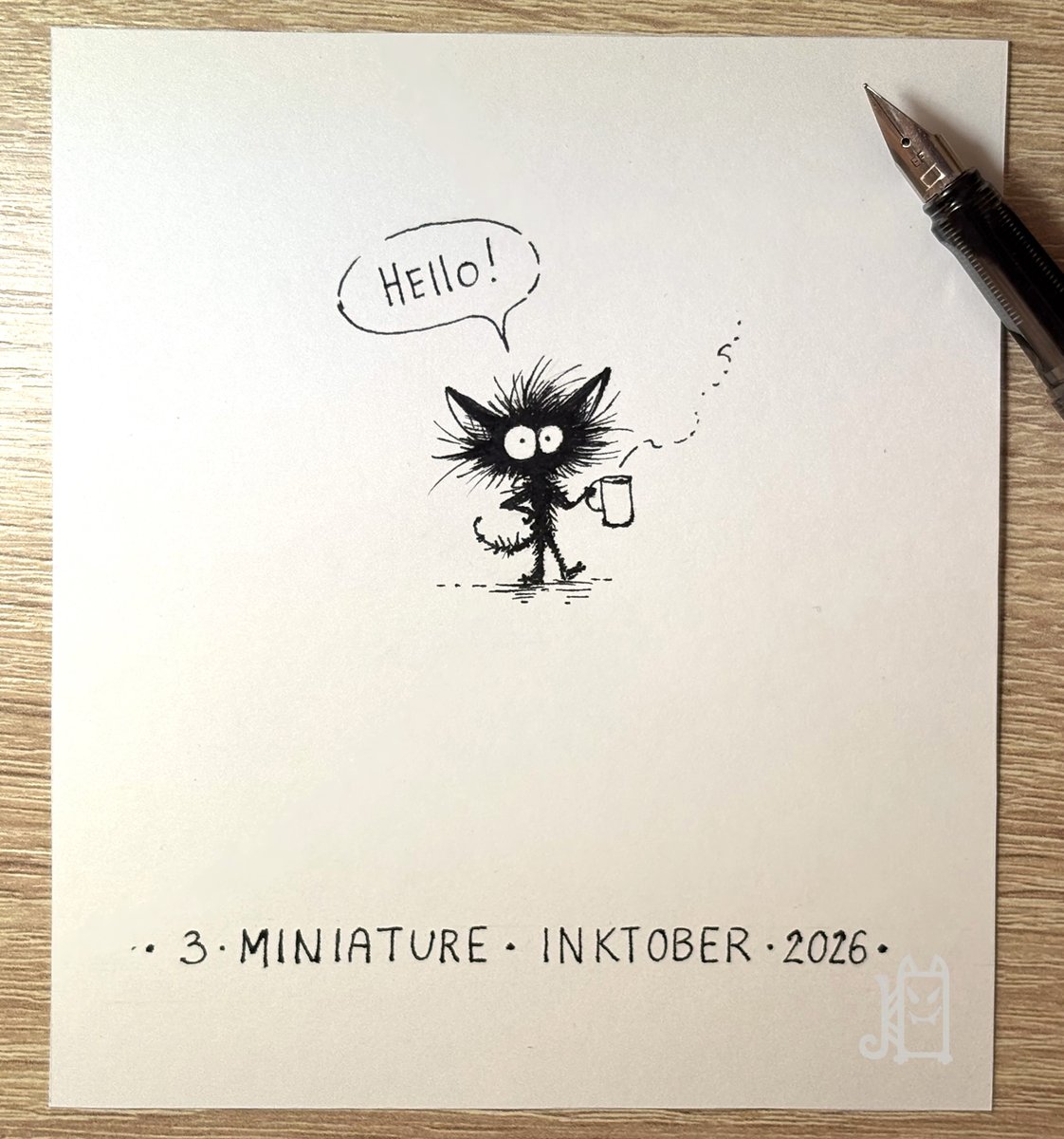 JoKerry78's tweet photo. Вначале была клякса 😄
p.s.: так и выгляжу ранним утром😸
#inktober #inktober2026 #inktoberchallenge #inktober52 #inktoberRELIC #inktober2026RELIC https://t.co/mpO3QeexgZ